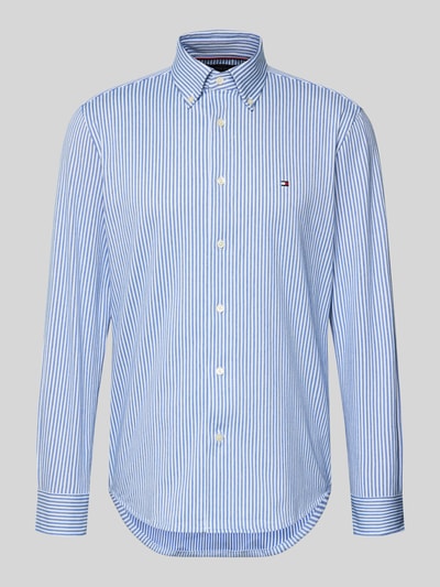 Produktfoto, Regular Fit Freizeithemd aus Baumwoll-Mix von Tommy Hilfiger, Optik: Unifarben, Two-Tone, Logo-Detail, Piqué Oxford