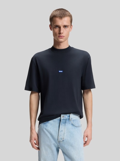HUGO Blue Regular Fit T-Shirt aus reiner Baumwolle Modell 'NIEROS' Marine 4