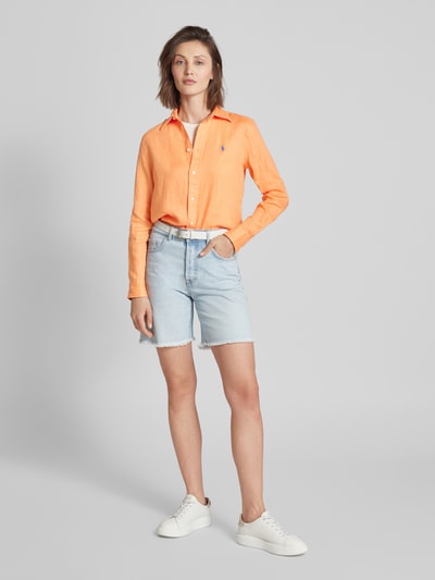 Polo Ralph Lauren Overhemdblouse met labelstitching Oranje - 1