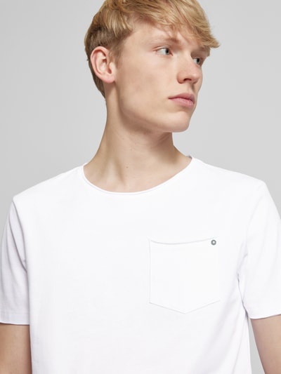 Blend T-Shirt mit Rundhalsausschnittt Modell 'NOEL' Offwhite 3