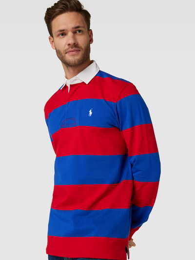 Polo Ralph Lauren Classic fit shirt met lange mouwen en streepmotief Rood - 3