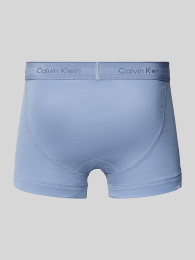 Calvin Klein Underwear Obcisłe bokserki z paskiem z logo w zestawie 3 szt. Błękitny 3