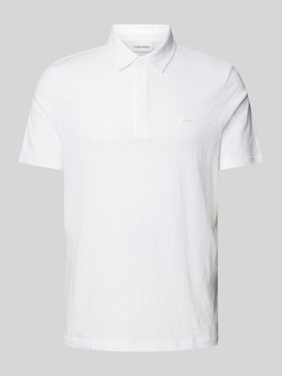 CK Calvin Klein Koszulka polo o kroju regular fit z listwą guzikową Biały 2