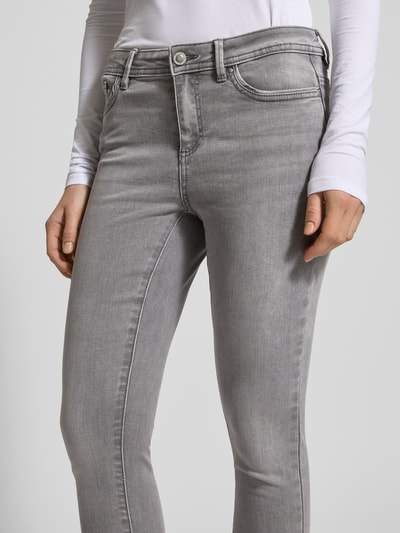 Only Skinny Fit Jeans aus Baumwoll-Mix Modell 'WAUW' Mittelgrau Melange 3