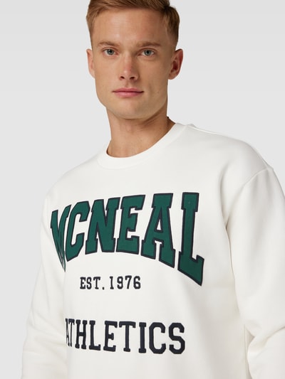 MCNEAL Sweatshirt mit Label-Print Offwhite 3