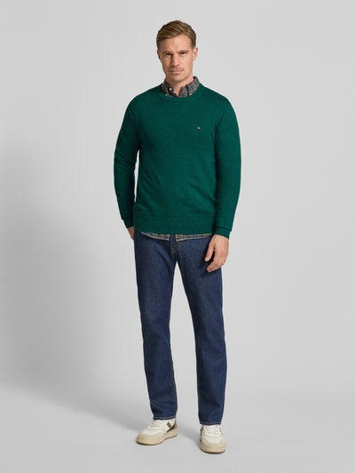 Tommy Hilfiger Regular Fit Strickpullover aus Baumwoll-Kaschmir-Mix Bottle 1