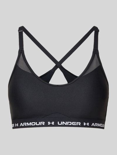 Under Armour Bustier met elastische band, model 'Crossback Low Bra' Zwart - 2