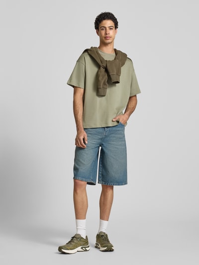 JACK & JONES T-shirt met ronde hals model 'BARRON' Lichtgroen - 1