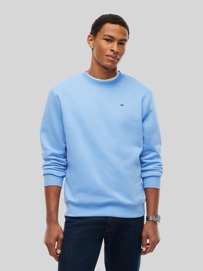 Tommy Jeans Regular Fit Sweatshirt aus Baumwoll-Mix mit Logo-Stitching Blau 4