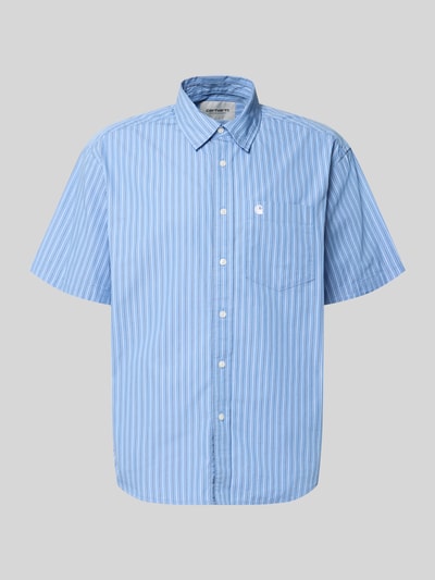 Carhartt Work In Progress Regular Fit Freizeithemd mit Kentkragen Modell 'Keene' Blau 1