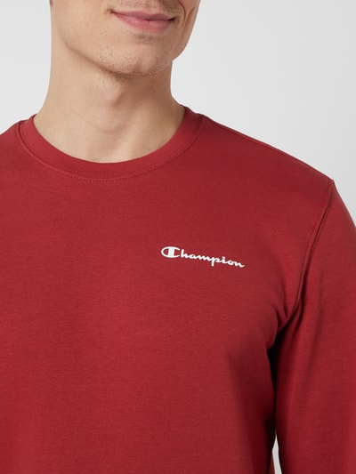 CHAMPION Comfort fit sweatshirt met logo Bordeaux - 3