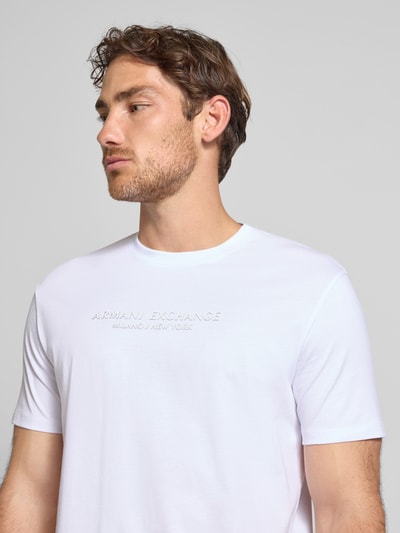 ARMANI EXCHANGE T-shirt z nadrukiem z logo Biały 3