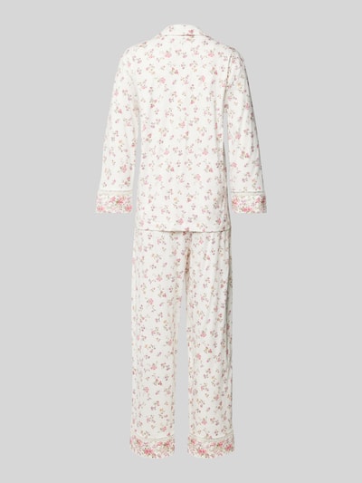 Lauren Ralph Lauren Pyjama mit Resortkragen Offwhite 3