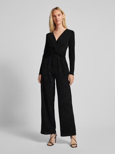 YAS Jumpsuit mit Knotendetail Modell 'KAYA' Black 4