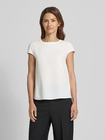 Windsor Slim Fit Blusenshirt mit Rundhalsausschnitt Offwhite 4