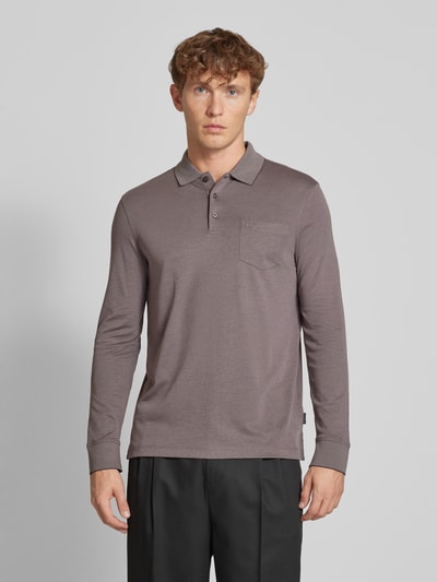 bugatti Poloshirt met borstzak Middengrijs - 4