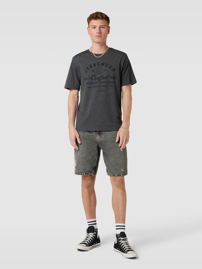 Jack & Jones T-Shirt mit Label-Print Anthrazit 1