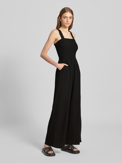 Only Regular Fit Jumpsuit mit gesmoktem Rumpf Modell 'ELISE' Black 1