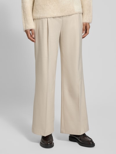 Someday Stoffen broek met bandplooien, model 'Catsby' Beige gemêleerd - 4