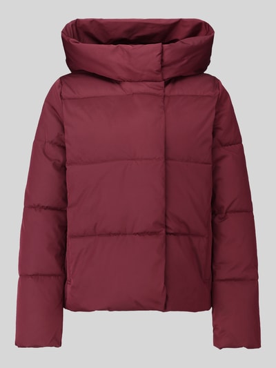 VERO MODA Kurtka pikowana z wysokim kapturem model 'STELLA' Ciemnoczerwony 2