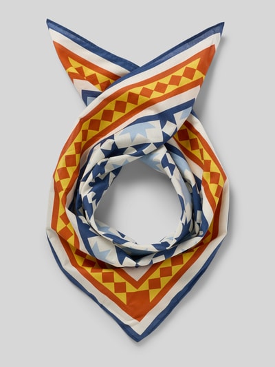 Produktfoto, Tuch aus reiner Baumwolle Modell 'NICOLAJ BANDANA' von SELECTED HOMME, geometryczny wzór, wielokolorowe, lekka bawełna