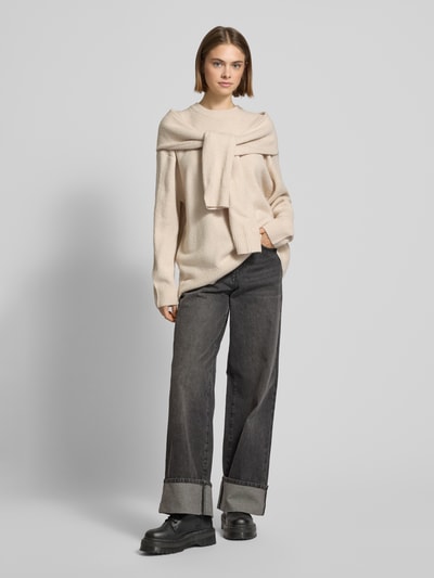 LeGer by Lena Gercke Strickpullover mit Knotendetail Modell 'Iris' Offwhite 1