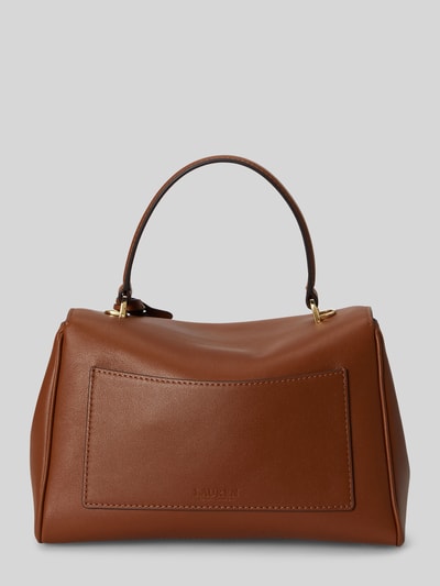 Lauren Ralph Lauren Handtas met echt leer met afneembare schouderband Cognac - 5