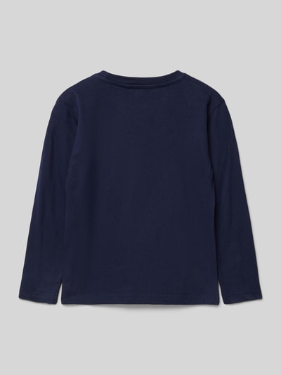 Blue Seven Longsleeve mit geripptem Rundhalsausschnitt Marine 3