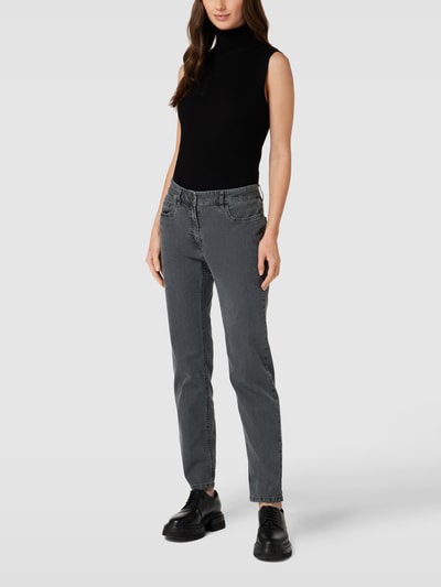 Zerres Jeans met 5-pocketmodel, model 'CORA' Antraciet - 1