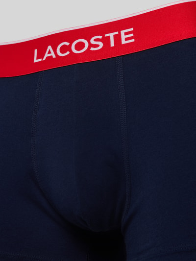 Lacoste Trunks mit elastischem Logo-Bund im 3er-Pack Blau 2