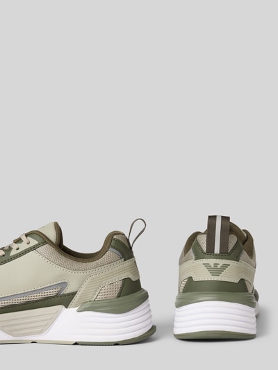 EA7 Emporio Armani Sneakers met labelprints, model 'ACE RUNNER' Lindegroen - 2