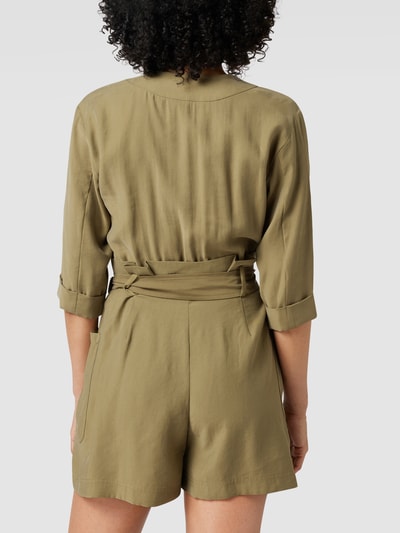 Mango Playsuit mit Stoffgürtel Khaki 5