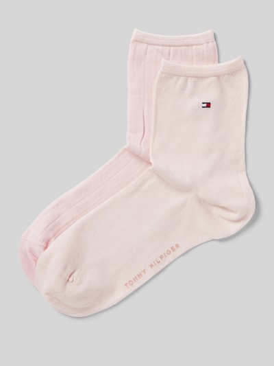 Tommy Hilfiger Sokken met elastische boordjes in een set van 2 paar Roze - 1