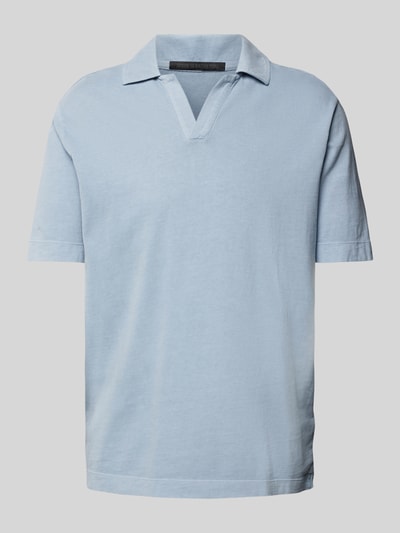 Drykorn Poloshirt mit V-Ausschnitt Modell 'BENEDICKT' Bleu 2