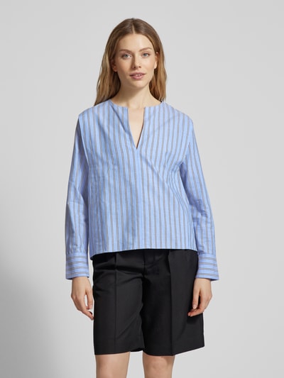 Lanius Blouse met tuniekkraag Lichtblauw - 4