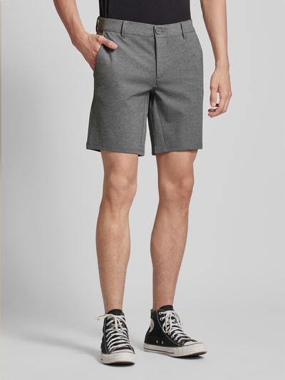 Only & Sons Shorts mit französischen Eingrifftaschen Mittelgrau 4