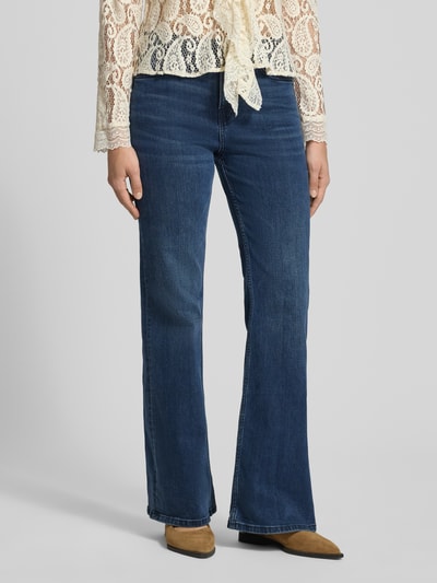 Pepe Jeans Jeansy o kroju bootcut z mieszanki bawełny model 'WILLA' Ciemnoniebieski 4