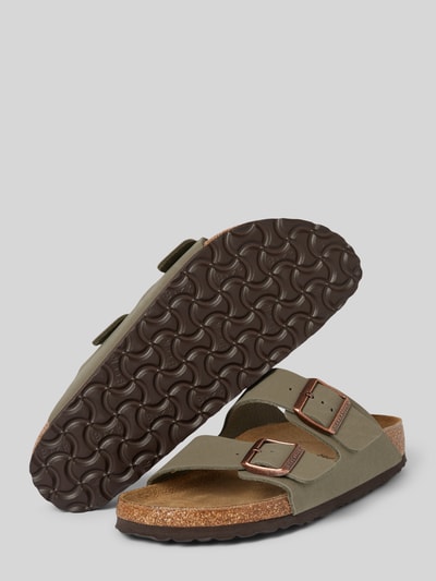 Birkenstock Sandalen mit Dornschließe Modell 'Arizona' Stein 4