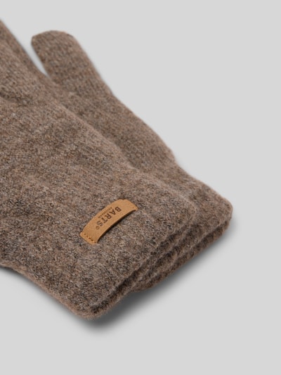 Barts Handschoenen met labelpatch, model 'Witzia' Middenbruin - 2
