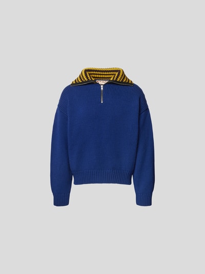 Marni Oversized Pullover aus reiner Schurwolle Ocean 2