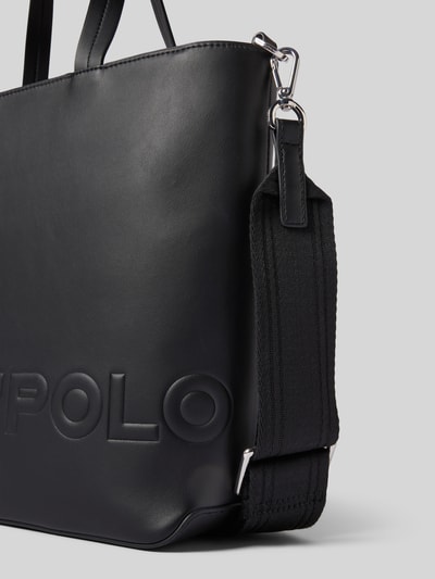 Marc O'Polo Shopper met leerlook Zwart - 3