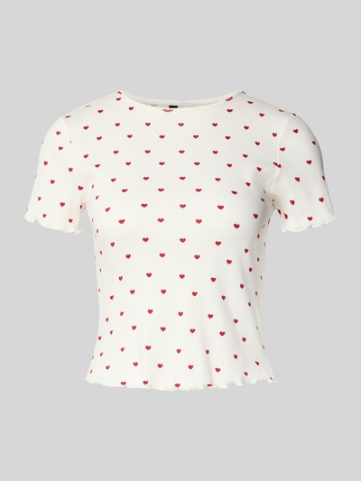 Vero Moda Regular fit T-shirt van katoenmix, model 'HARRY' Wit - 2