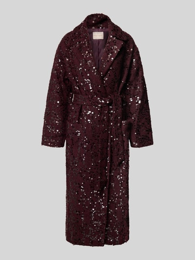 Rinascimento Mantel mit Pailletten Bordeaux 2