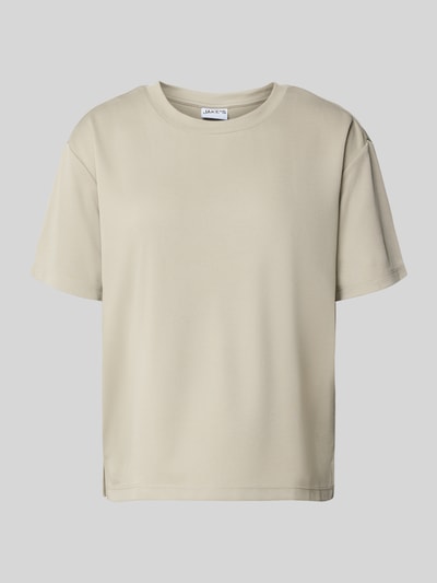 Jake*s Casual T-shirt met geribde ronde hals Kit - 2