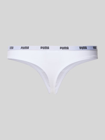 PUMA String mit elastischem Label-Bund im 6er-Pack Dunkelgrau 3