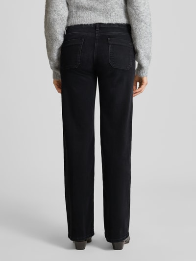 Cambio Jeans met steekzakken, model 'TESS' Zwart - 5