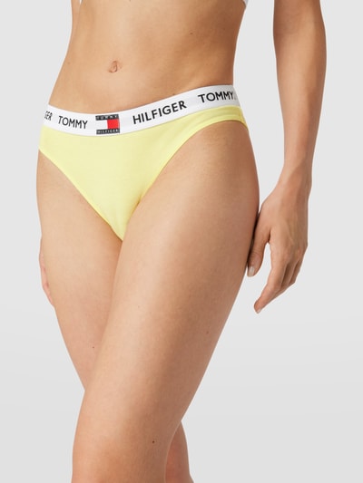 TOMMY HILFIGER Slip met labelpatch Lichtgeel - 3