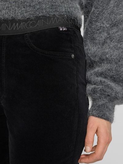 Marc Cain Stoffhose mit elastischem Logo-Bund Black 3