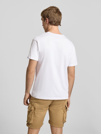 Alpha Industries T-shirt met logo en ronde hals Wit - 5