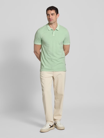 Tom Tailor Denim Regular Fit Poloshirt aus reiner Baumwolle Mint 1